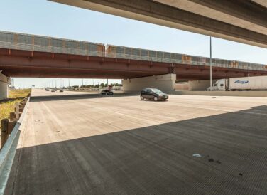 SH 360 SH 180 Division Street Interchange bridge above road